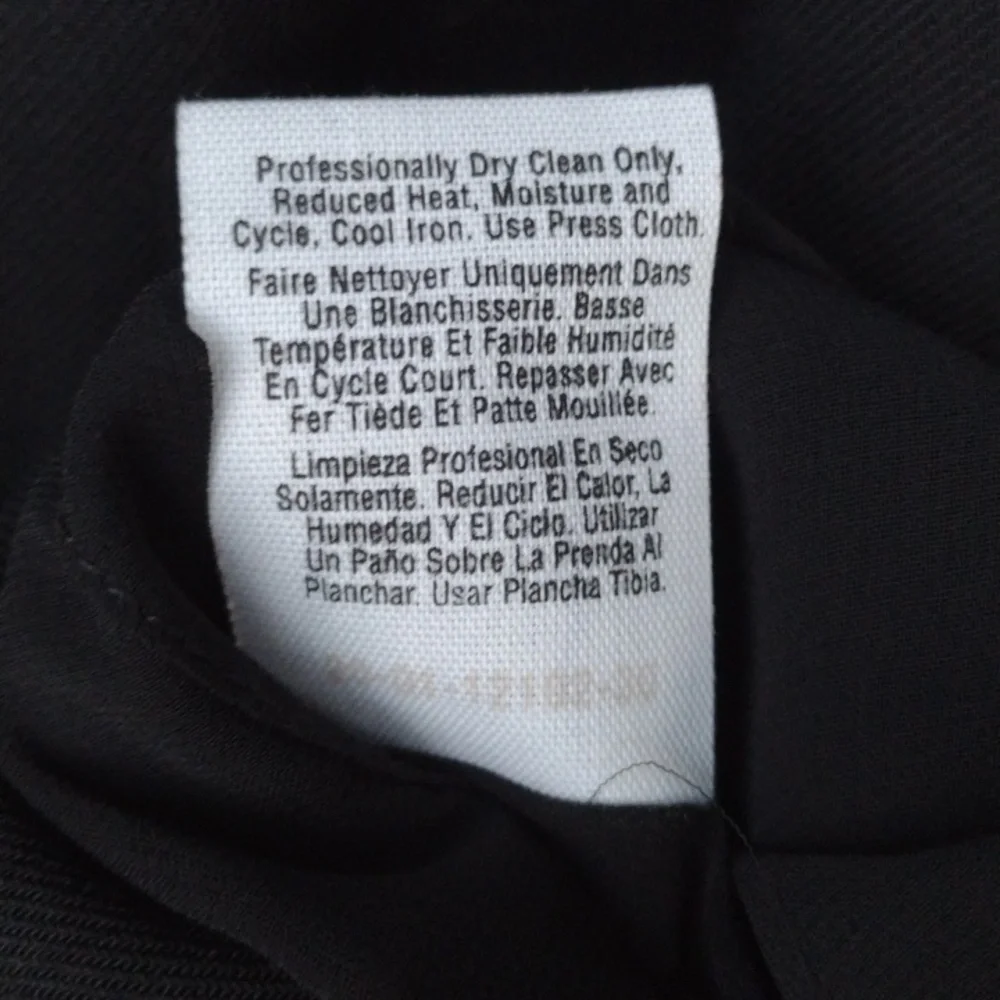 DKNY Black Wool Midi Sheath Dress 12 - Picture 8 of 8